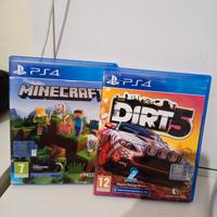 videogiochi dirt 5 e Minecraft 