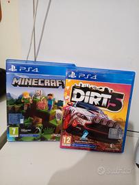 videogiochi dirt 5 e Minecraft 