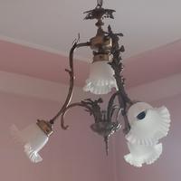 lampadario in ferro battuto 