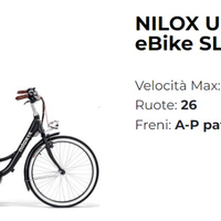 eBIKE Nilox Urban city SL5 - nuovissima