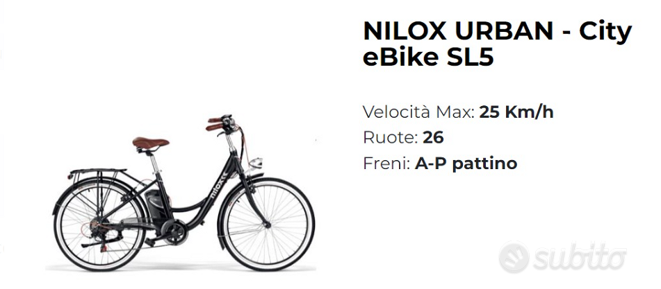 Nilox Urban Nilox Sl5 Ruota Nilox Sl5 Prezzo Nilox Ebike J1