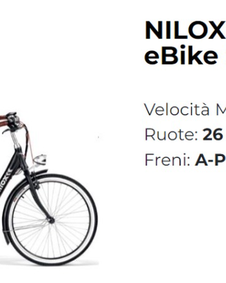 eBIKE Nilox Urban city SL5 - nuovissima