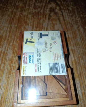 GIOCO ROMPICAPO IN LEGNO "PUZZLE T"