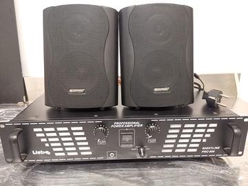 Amplificatore + 4 Casse  da 75 W