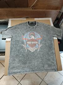 T-shirt in cotone con stampa Harley D