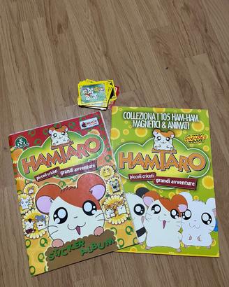Lotto Hamtaro Album figurine e Magnetici Merlin