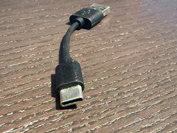 Cavo USB-C Corto (10 cm) ➡ USB-A – Ricarica Rapida