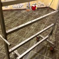 Carrello alimentare in acciaio