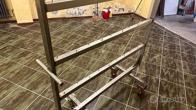Carrello alimentare in acciaio