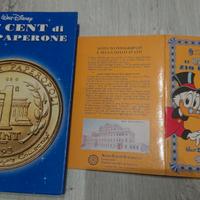 1° cent di Zio Paperone : volume con moneta