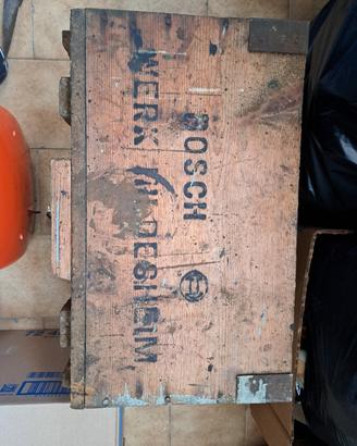 bosch cassa in legno vintage