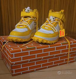 Air Force 1 Mid x off white gialla