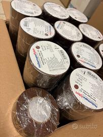 60 nastri elettricista marroni 19mm x 20mt (0,15)