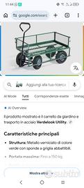 carretto in acciaio verniciato 
