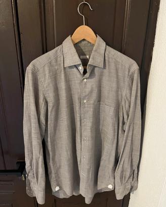Camicia Borsa Milano bianca e grigia