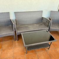 🌿Salottino da Giardino in Rattan Sintetico🌿