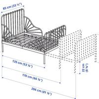Lettino Ikea con materasso + due estensioni