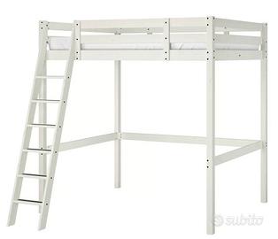 LETTO A SOPPALCO IKEA IN LEGNO + MATERASSO