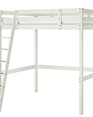 LETTO A SOPPALCO IKEA IN LEGNO + MATERASSO