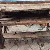 tavolo da lavoro in legno