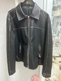 Giubbotto uomo ecopelle foderato