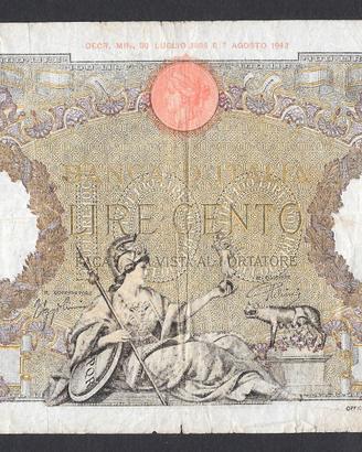 Banconota 100 lire 23.08.1943 rara