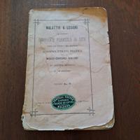 Libro : Malattie e Lesioni NAPOLI 1881.