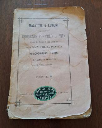Libro : Malattie e Lesioni NAPOLI 1881.