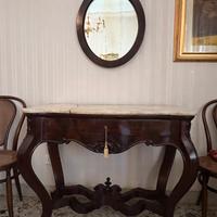 Consolle/toilette siciliana con specchio fine 800