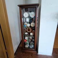 Collezione sveglie vintage complete di  vetrinetta