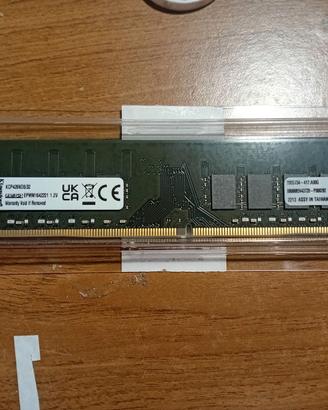 RAM KINGSTON 32GB DDR4 2666MHZ SINGOLO MODULO DIMM