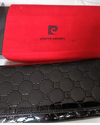 Pierre Cardin portafoglio donna vernice nera