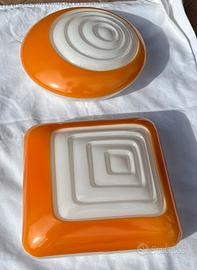 Plafoniere vintage in vetro Francesconi (Brescia)