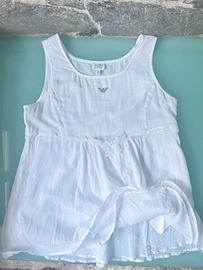 Top bianco Armani Junior 16 anni (veste S/M donna)