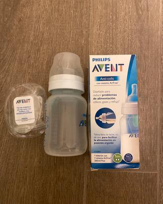 Biberon avent anti-colic + tettarelle