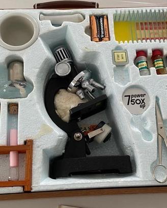 Microscopio Vintage 1974 completo