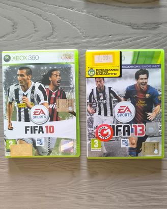 Coppia FIFA 10 + FIFA 13 per XBOX 360