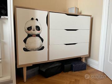 Mobiletto Design Scandinavo - Cassettiera Multiuso