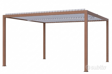 PERGOLA BIOCLIMATICA ALU EFFETTO LEGNO