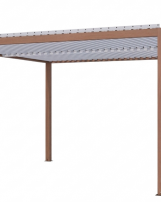 PERGOLA BIOCLIMATICA ALU EFFETTO LEGNO