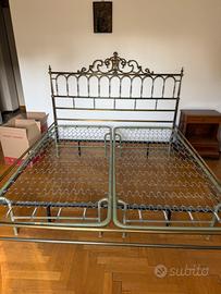 Letto in ottone