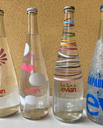 Evian Limited Edition 4 Bottiglie Designer