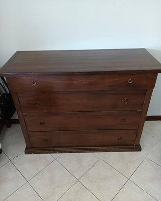 cassettiera in legno 