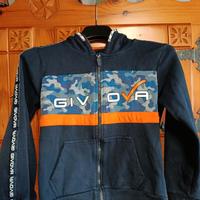 felpa con cappuccio GIVOVA taglia 7 anni 