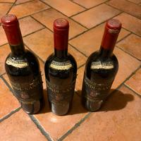 3 Bottiglie di Brunello di Montalcino Annate Top