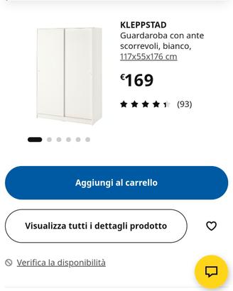 armadio 2 ante scorrevoli ilea