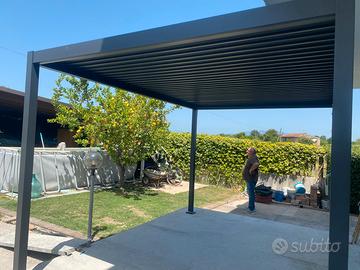 PERGOLA BIOCLIMATICA 3x3,6 BIANCA O ANTRACITE