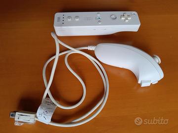 Wiimote e Nunchuk bianchi originali Nintendo Wii
