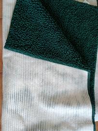 tappeto verde scuro 116 x 170 - 100% cotone