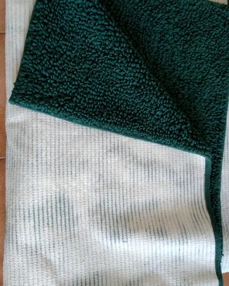 tappeto verde scuro 116 x 170 - 100% cotone